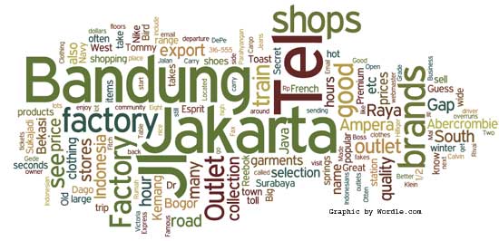 factory outlets in Indonesia