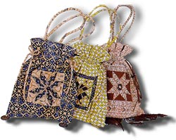 Beauitful bags made from batik