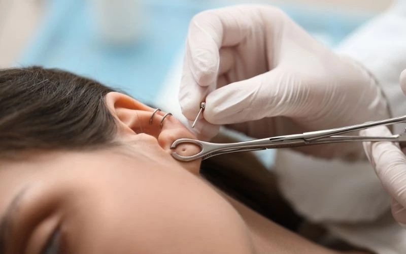 One Day When She Had It Pierced