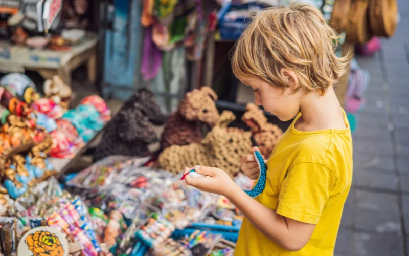 Bali Shopping Frenzy for Kids - Itinerary Idea