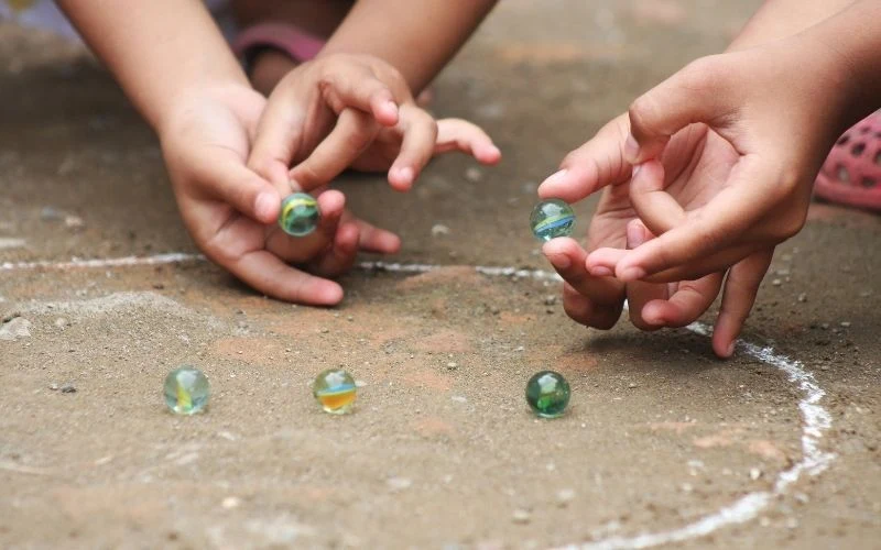 Kelereng one of Traditional Indonesian Games